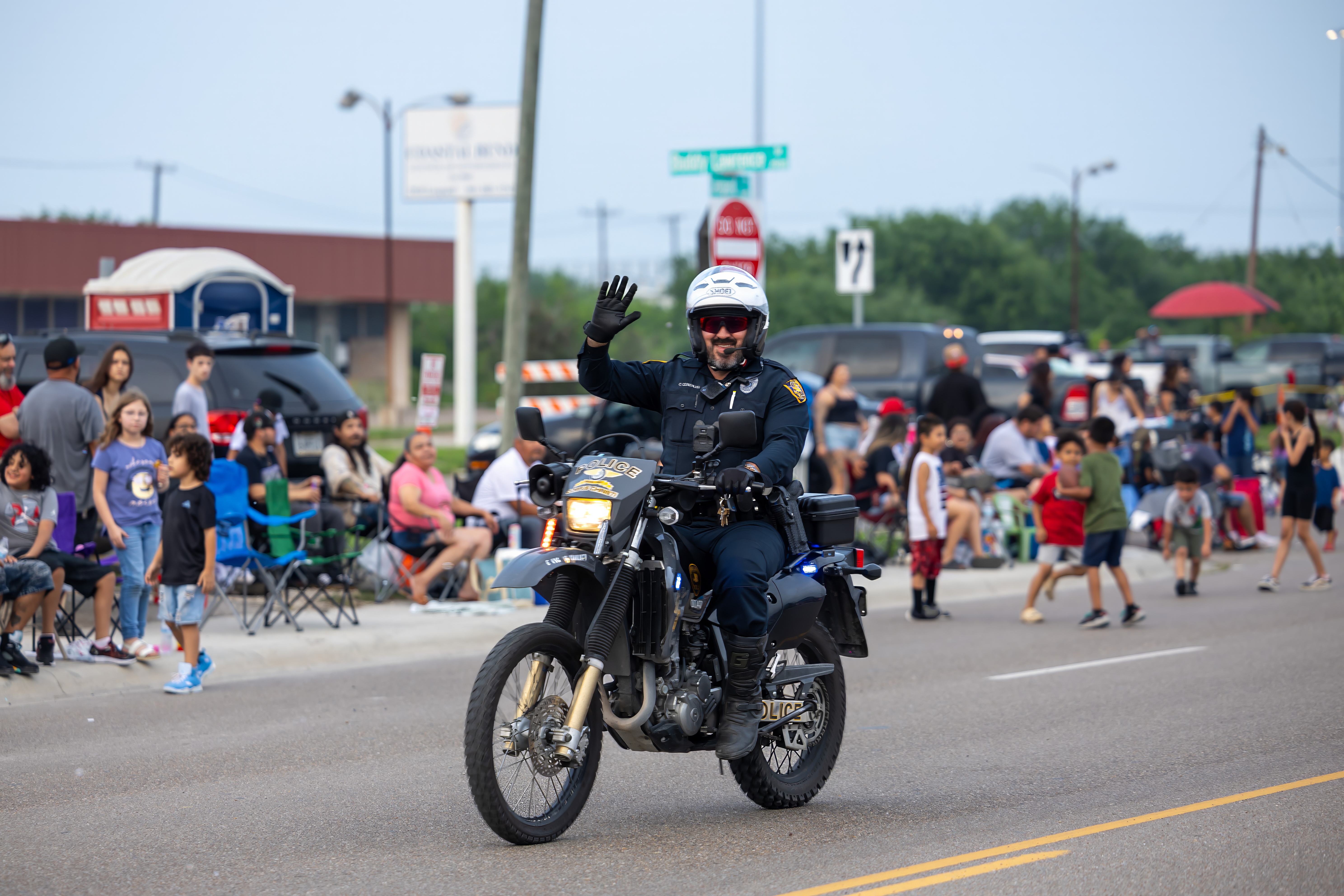 police officer on motorcycle